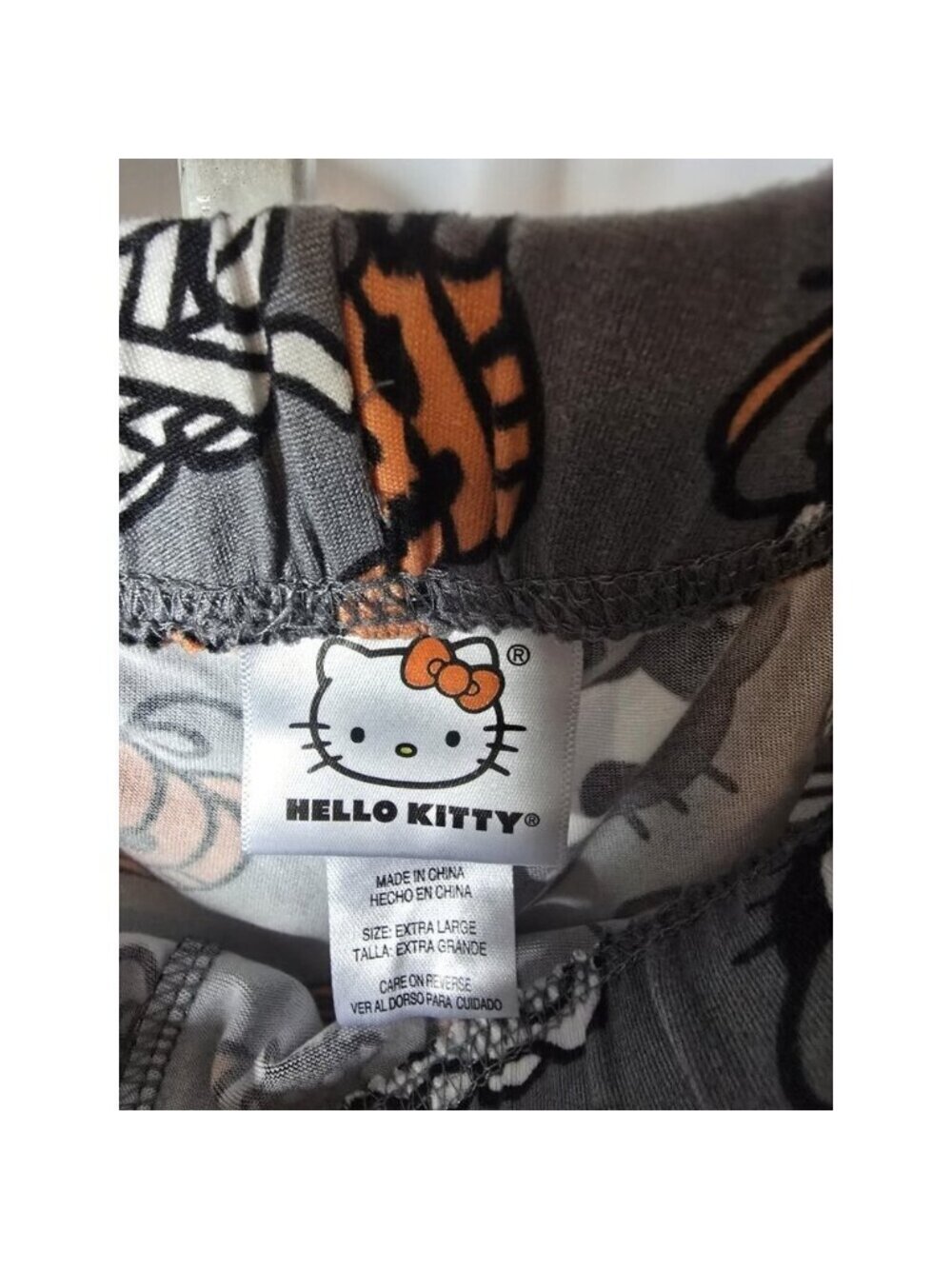 Hello Kitty Halloween Pajama Pants Witch Skeleton Mummy Pajama Jogger Pants XL - Picture 3 of 10